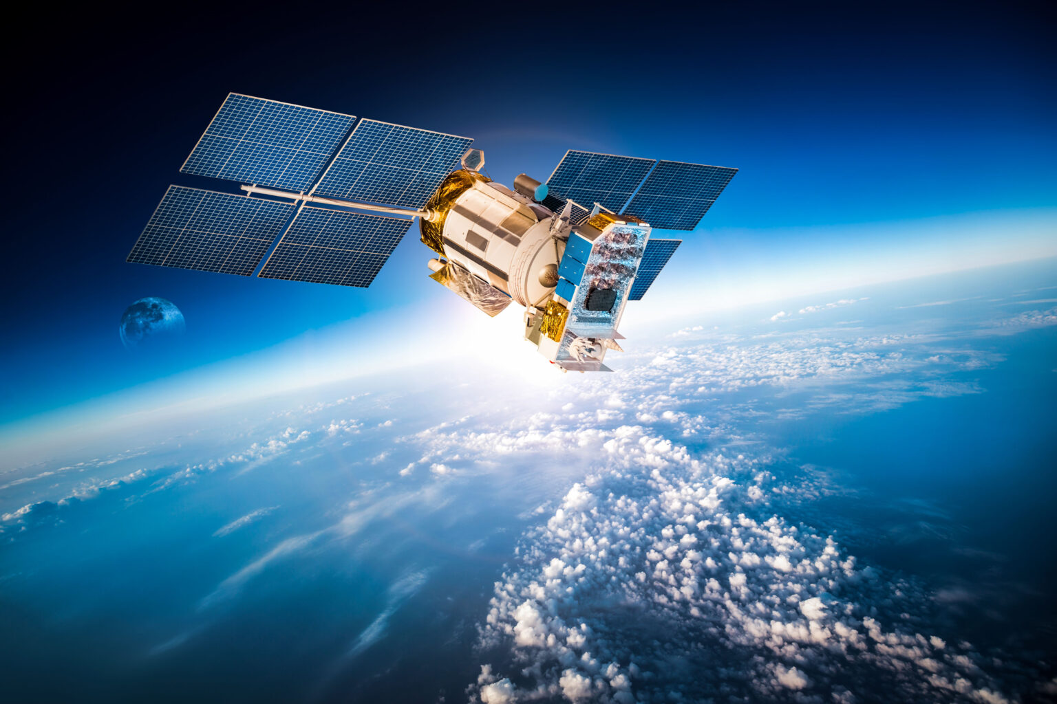 Satellite above Earth